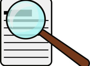 A magnifying glass on a document to signify everything that you need to check in order to avoid failing a home inspection.
