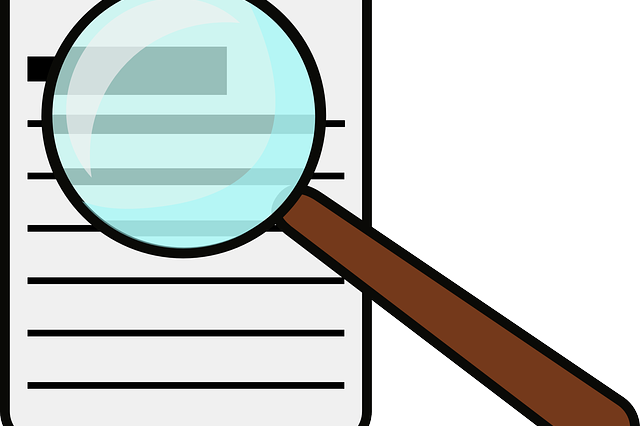 A magnifying glass on a document to signify everything that you need to check in order to avoid failing a home inspection.