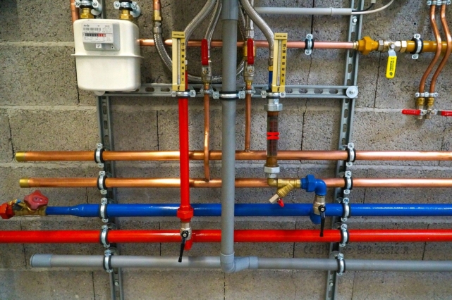 Pipes in different colors